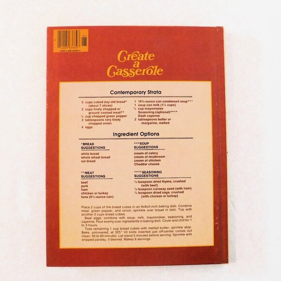 All Time Favorite Casserole Recipes 1st Edition 4th Printing 1978 Hardcover Bett - Picture 2 of 9
